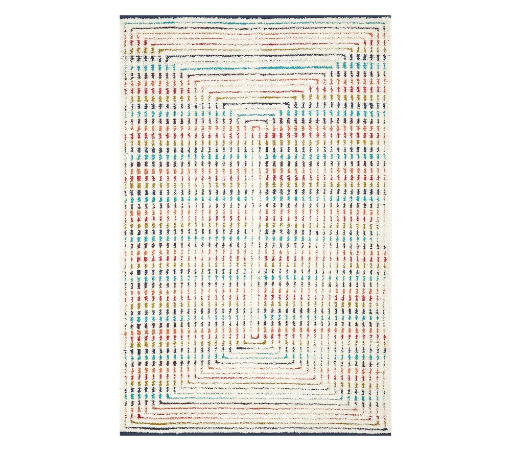 Concentric Rainbow Rug
